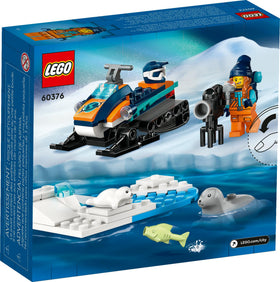 LEGO City Arctic Explorer Snowmobile 60376 build guide and pieces count for quick starts.