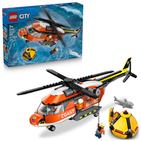 LEGO City Coast Guard Helicopter front view for imaginative rescue play.