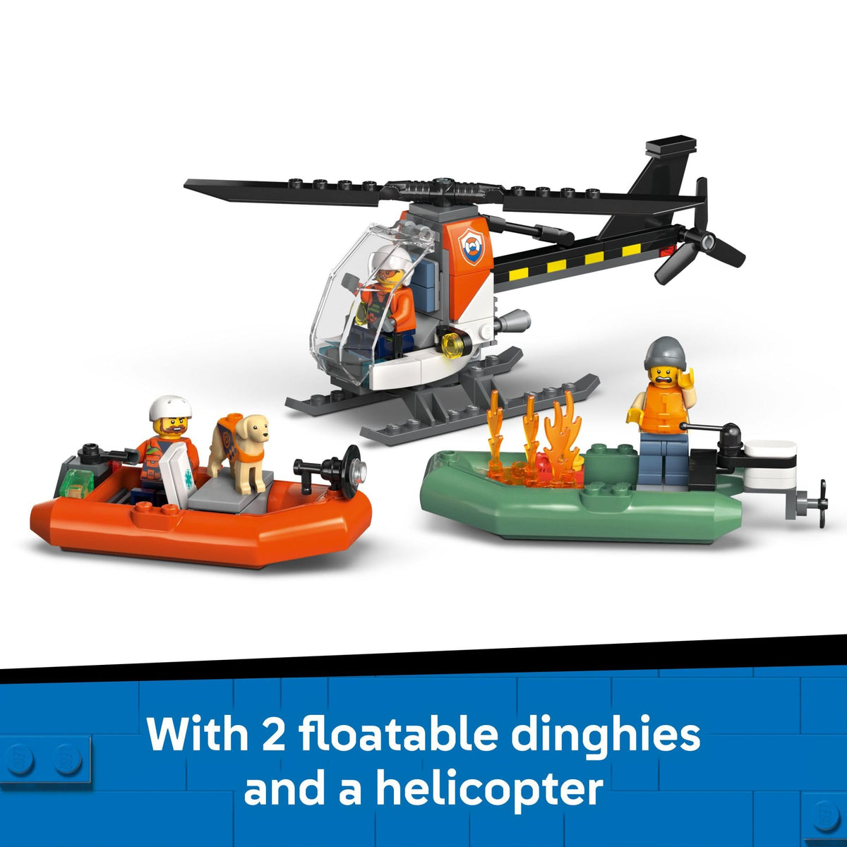 LEGO City Coast Guard Removable Deck showing accessible interior spaces for storytelling.