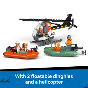LEGO City Coast Guard Removable Deck showing accessible interior spaces for storytelling.