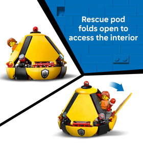 LEGO City Coast Guard shark figure enhances ocean rescue storytelling.