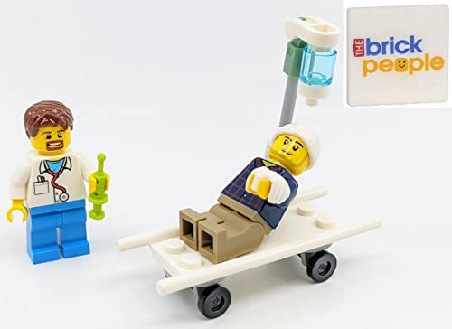 LEGO City doctor minifigure with kit supports role-play stories