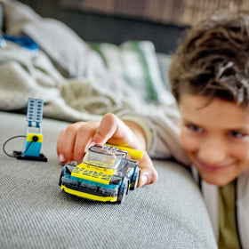 LEGO City Electric Sports Car wheels and chassis support sturdy, dynamic builds