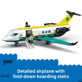 LEGO City Emergency Air Ambulance medical lab interior with monitoring screens