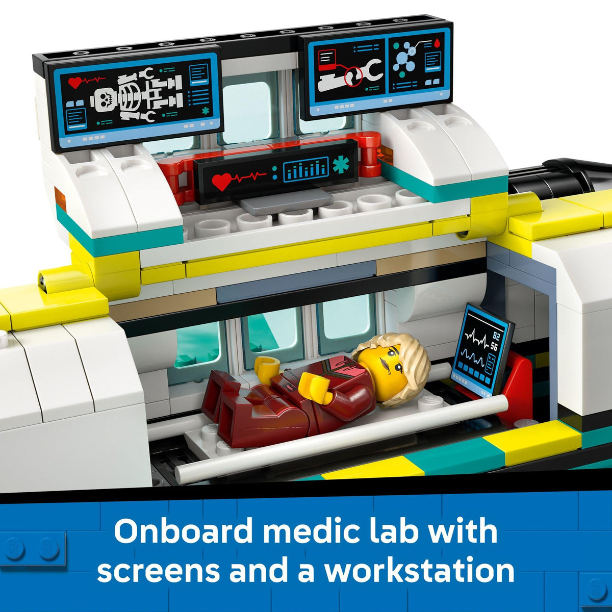 LEGO City Emergency Air Ambulance snow scooter included for mountain rescues