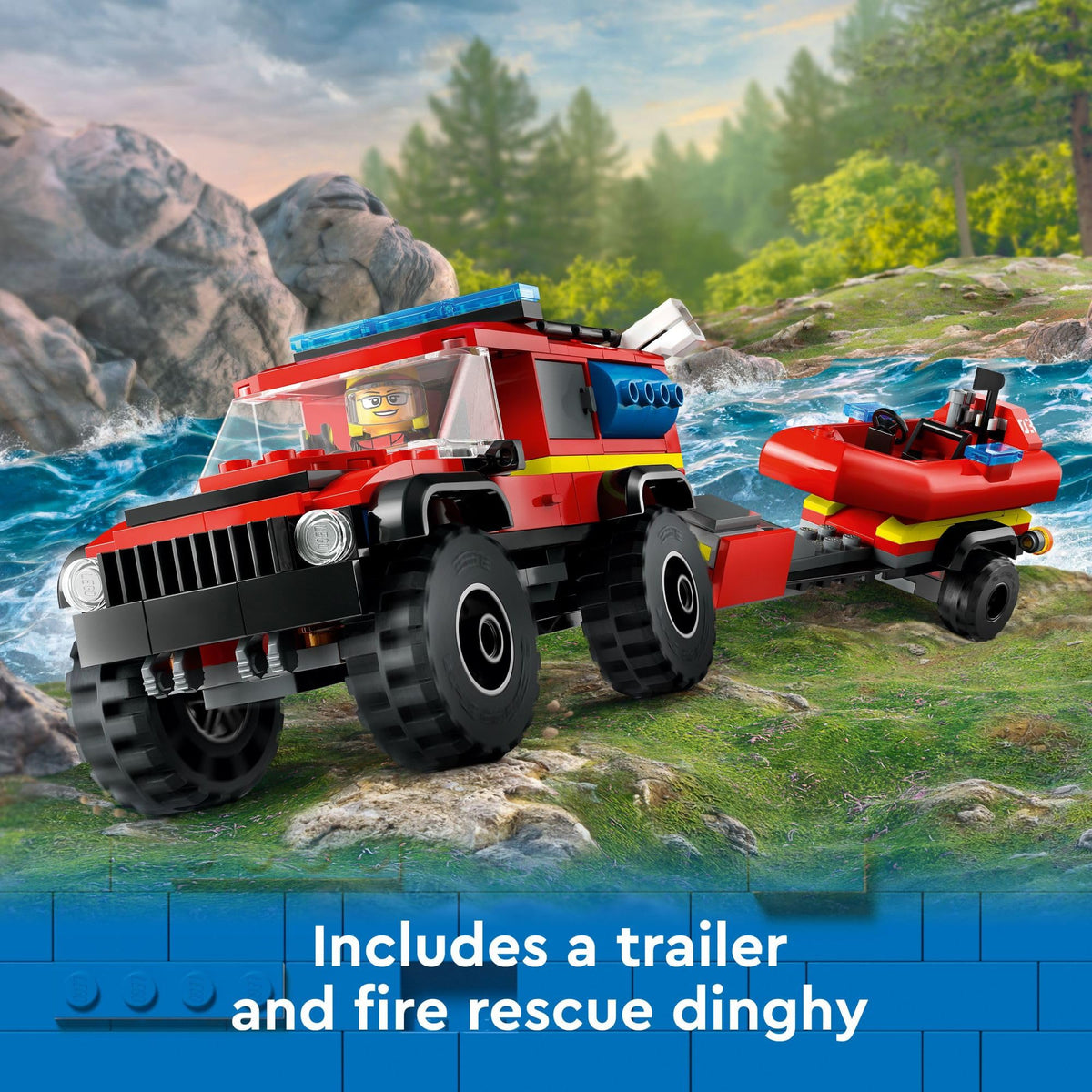 LEGO City firefighter minifigures pair boosts cooperative play opportunities.
