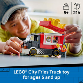 LEGO City Fries Food Truck prep area with fryer invites imaginative cooking play