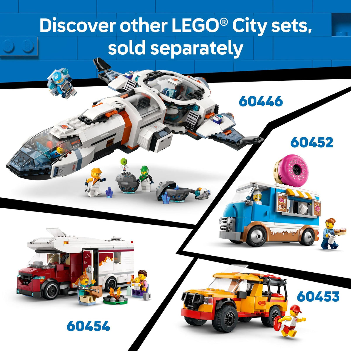 LEGO City Holiday Adventure Camper Van dimensions and play space.