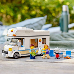 LEGO City Holiday Camper Van compact size makes playtime easy to take on trips.