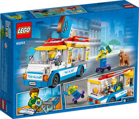 LEGO City Ice Cream Van serving window for cones and popsicles.