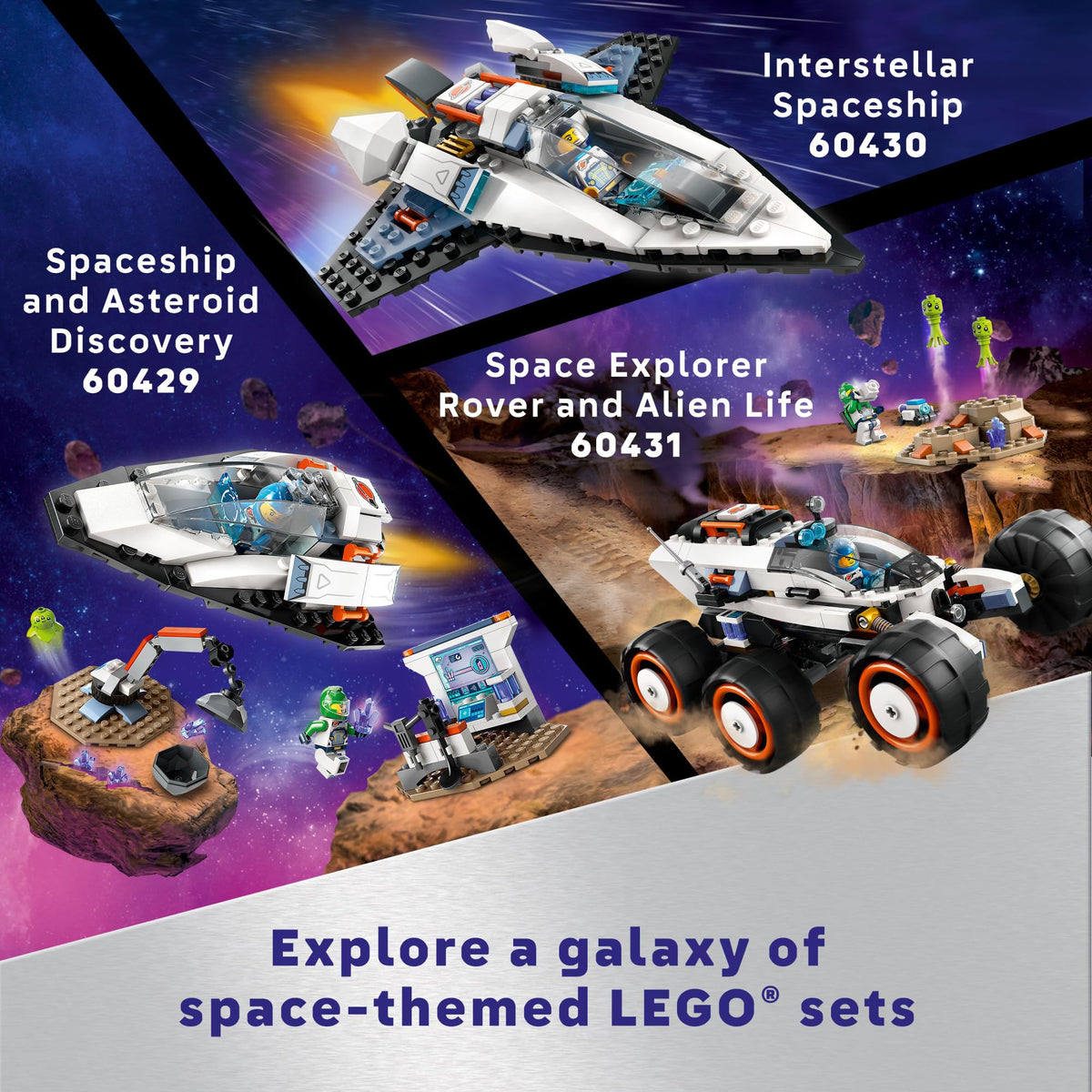 Compatible with other LEGO City space sets for bigger missions