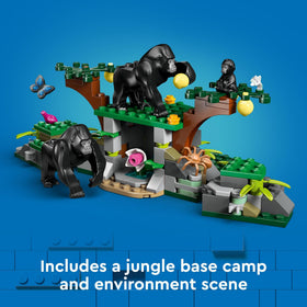 LEGO City Gorilla figures with baby gorilla enrich play