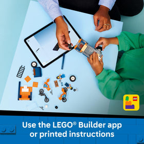 LEGO City loading ramp and accessories for easy bike swaps