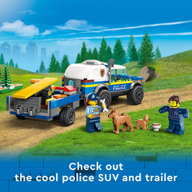 LEGO City 60369 seesaw promotes engaging canine training play