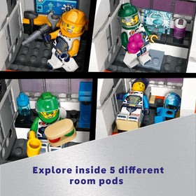 LEGO City Workshop as a functional pod for gear building and repairs.