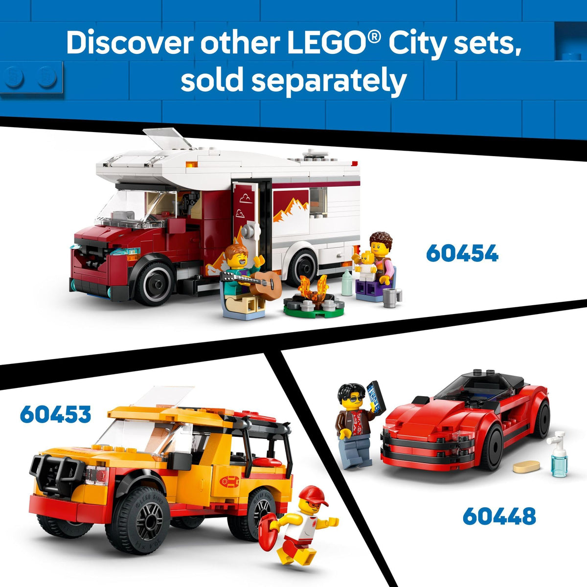 LEGO City Off-Road 4x4 Mountain Truck included accessories for pretend play.