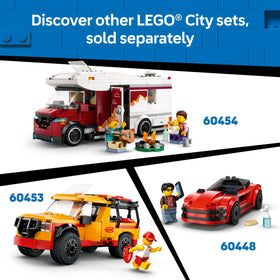 LEGO City Off-Road 4x4 Mountain Truck included accessories for pretend play.