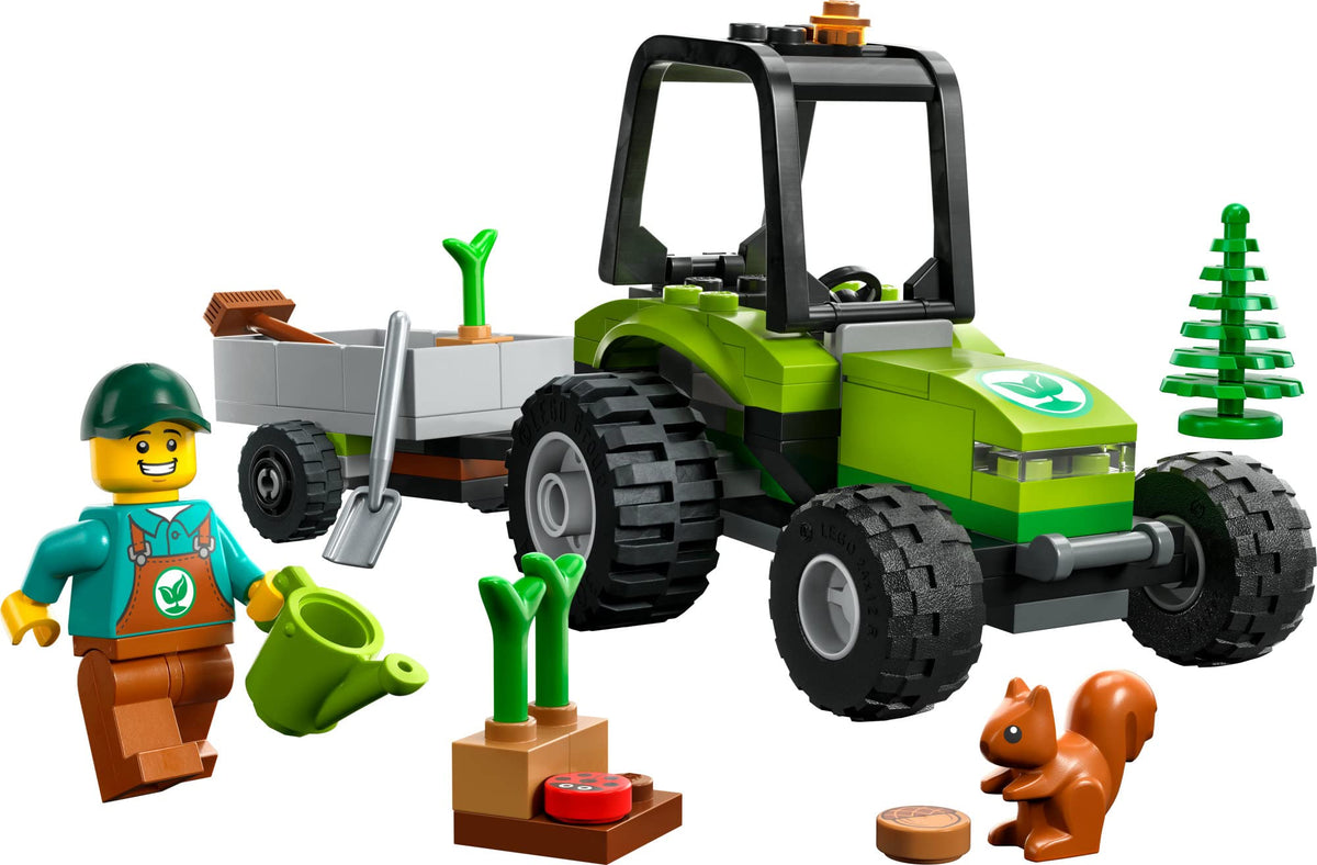LEGO City Park Tractor 60390 shovel and broom for cleanup play