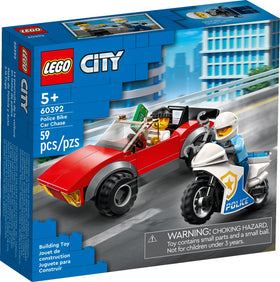 LEGO City Police Bike Chase officer minifigure inspires heroic role-play