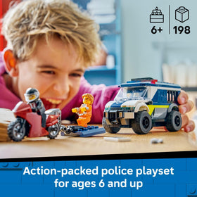 LEGO City Police Prisoner Transport Van side view showing transport capacity