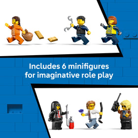 LEGO City Police Train Heist oval track supports smooth train operation