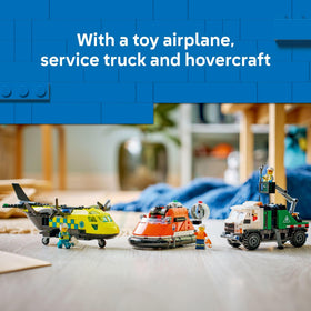 LEGO City service truck with cherry picker arm for maintenance missions