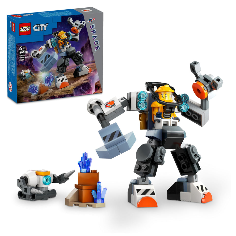 LEGO City Space Mech hammer arm for imaginative action play.