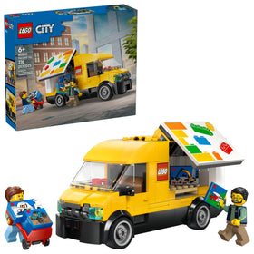 LEGO City The Van with opening doors and cargo area for pretend deliveries.