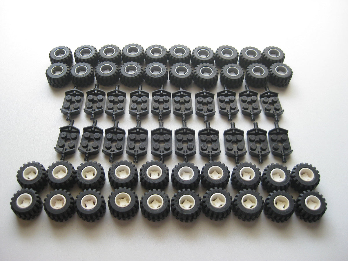 LEGO City wheel and axle set ideal for bulk tire supply and large scale models