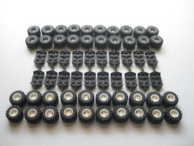 LEGO City wheel and axle set ideal for bulk tire supply and large scale models