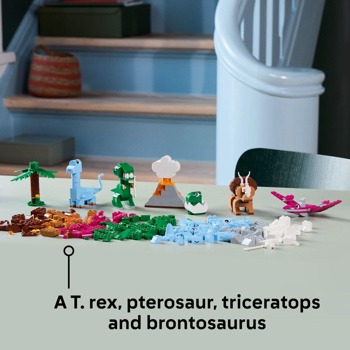 LEGO Classic Creative Dinosaurs Pterosaur figure encourages flight-themed storytelling and fine motor skills