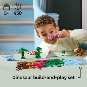 LEGO Classic Creative Dinosaurs T-Rex figure showcases sturdy bricks for adventurous pretend play