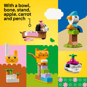 LEGO Classic Creative Pets special pieces with eyes and mouths boost expression