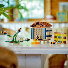 LEGO Builder app guides visualization on tablet for smoother building.