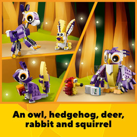 LEGO Creator 3-in-1 forest creatures showing versatile building options