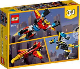 LEGO Creator 3in1 Jet Plane with movable wings for flight scenes