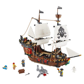 LEGO Creator 3in1 Pirate Ship Toy with minifigs for imaginative play