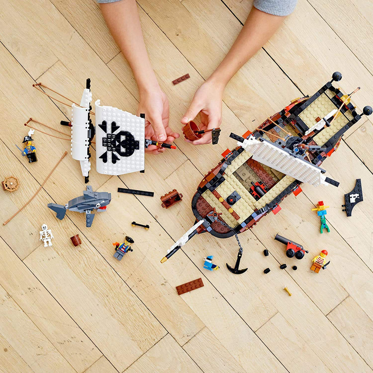 LEGO Creator 3in1 Ship dimensions show impressive build size and display appeal