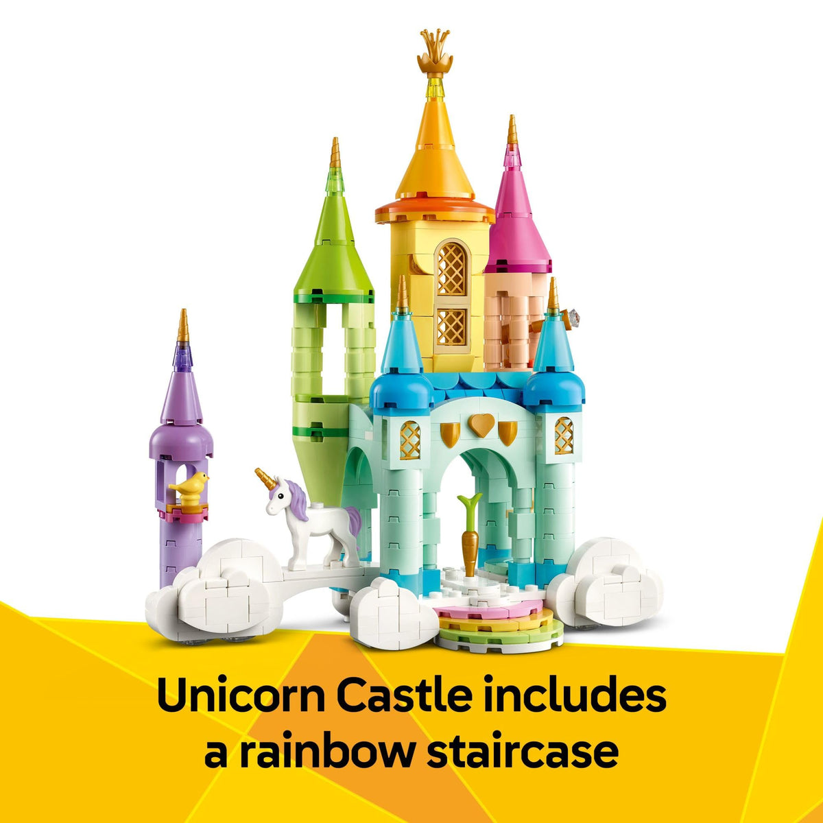 LEGO Creator 3-in-1 Unicorn Playground scene sparks outdoor storytelling and picnic games.