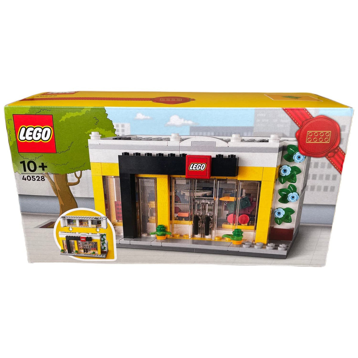 LEGO Creator Brand Store Set 40528 front view, ideal for display on shelves