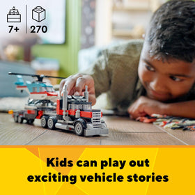 LEGO Creator truck with helicopter model ready for rebuilds and new adventures