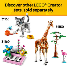 LEGO Creator 3-in-1 wild animals with panda, orca, and penguin collection