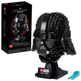 LEGO Darth Vader Helmet display stand highlights authentic details for a bold home decor piece