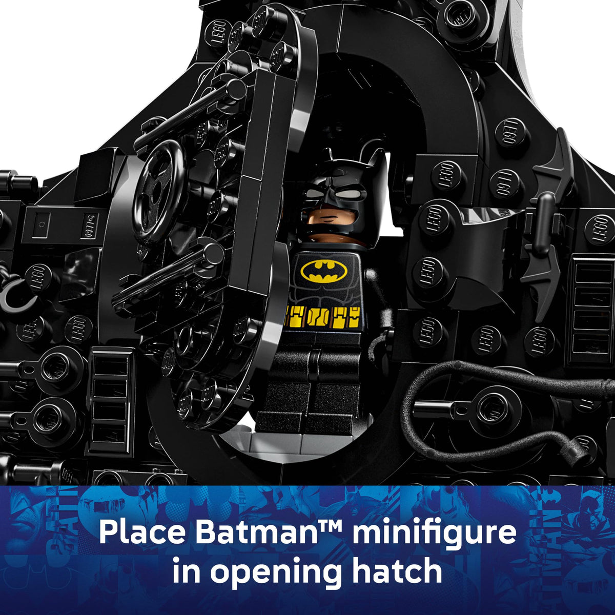 Detachable Batarangs enable action play and dynamic posing.