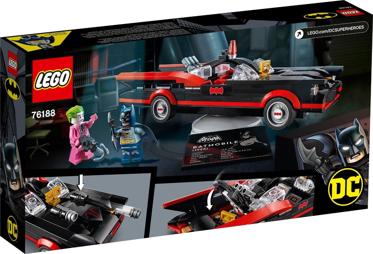 LEGO DC Batman Batmobile 76188 rear view perfect for shelf display