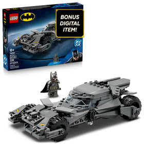 LEGO DC Batman Batmobile front-mounted shooter for action play and display