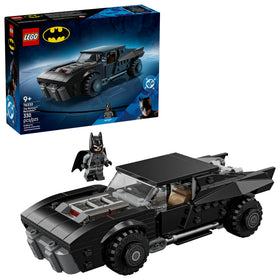 LEGO DC Batman Batmobile front view for immersive play and display.