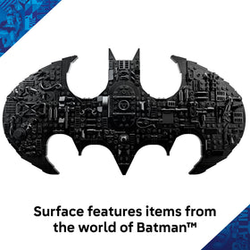 Classic Batman minifigure fits inside the Batcave Suit Vault for secret access.