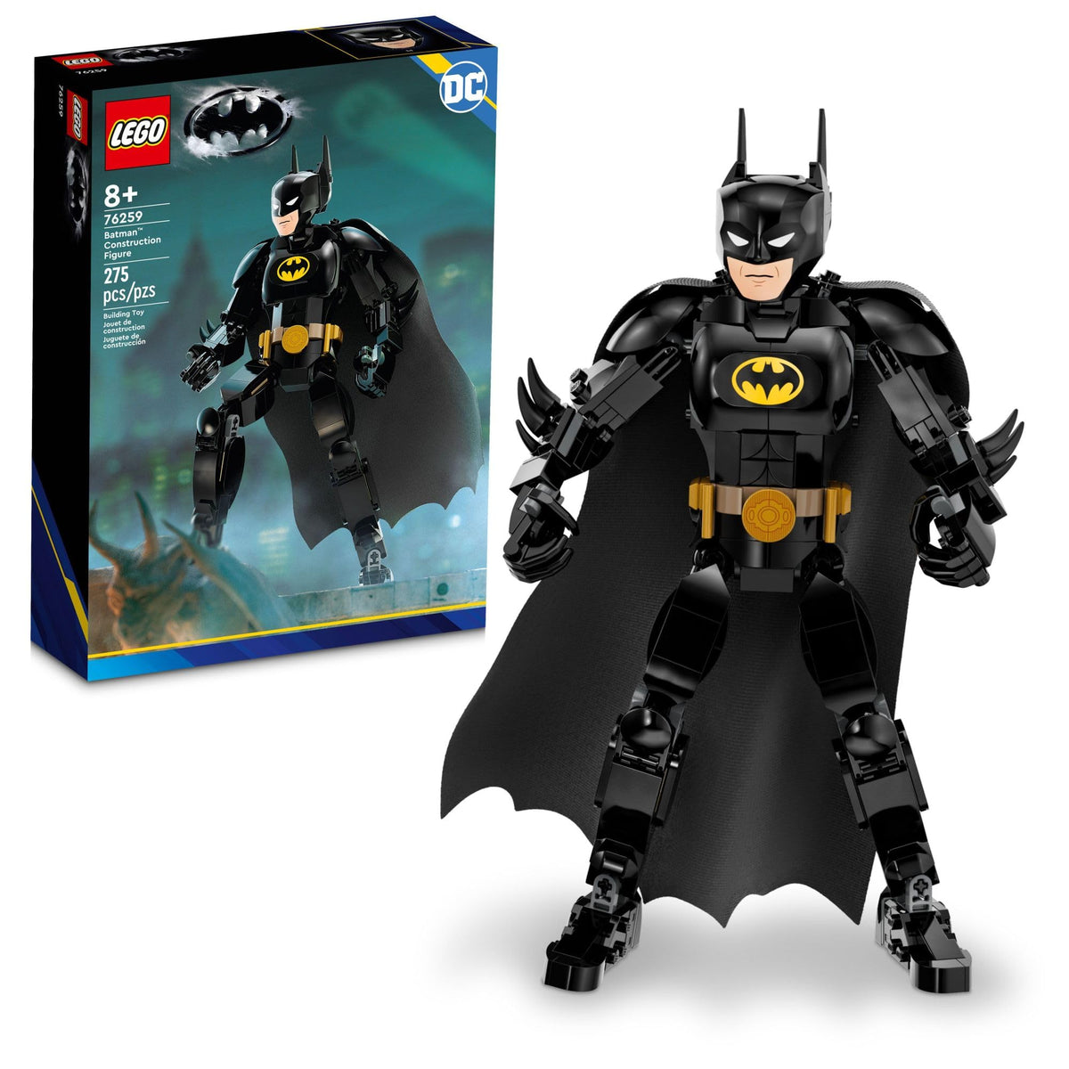 LEGO DC Batman construction figure 76259 in dynamic pose for imaginative play
