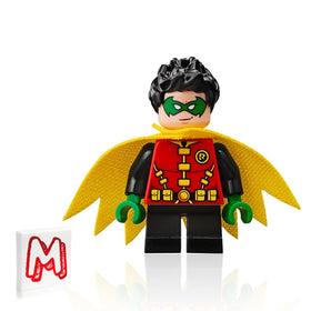 LEGO Batman and Robin figures with staff for dynamic storytelling.
